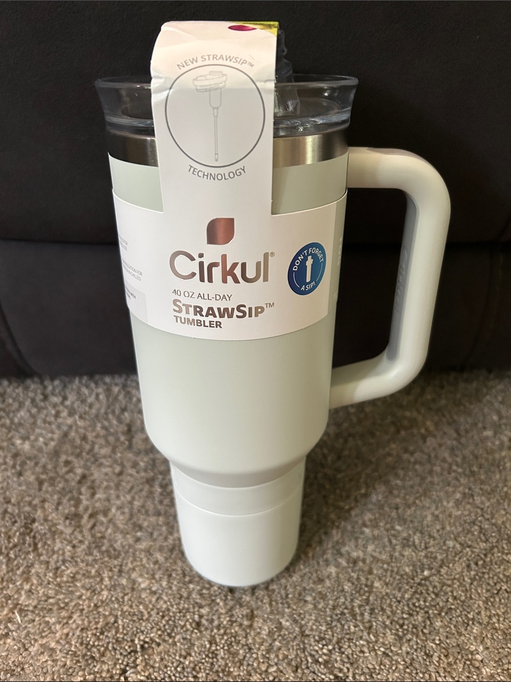 Cirkul Strawsip 40 oz Tumbler - Gray